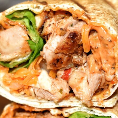 Chick sandwich kabob