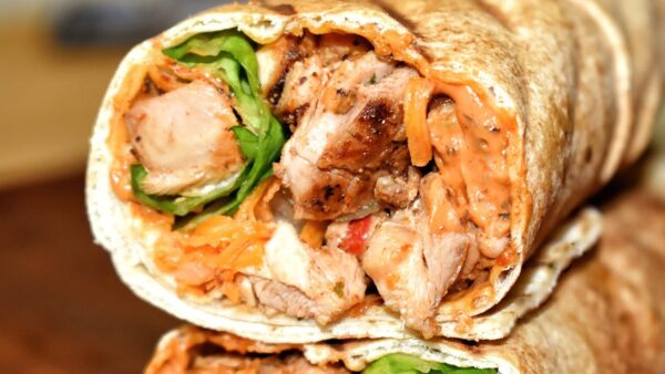 Chick sandwich kabob