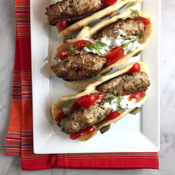 Kofta sandwich kabob