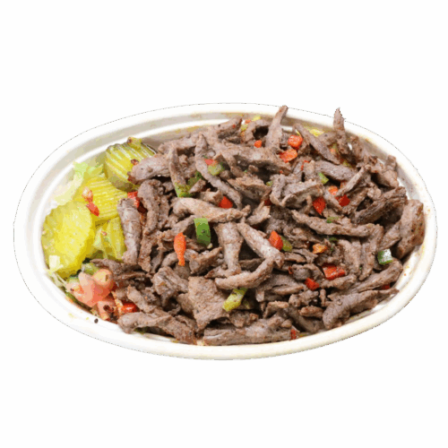 Beef shawerma platter