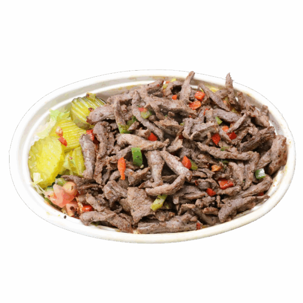 Beef shawerma platter
