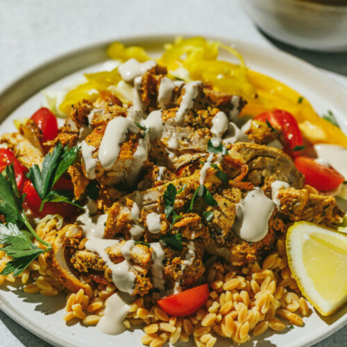 Chicken shawerma platter
