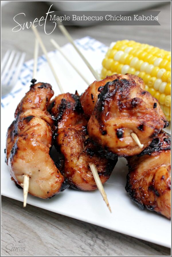 Chicken kabob platter